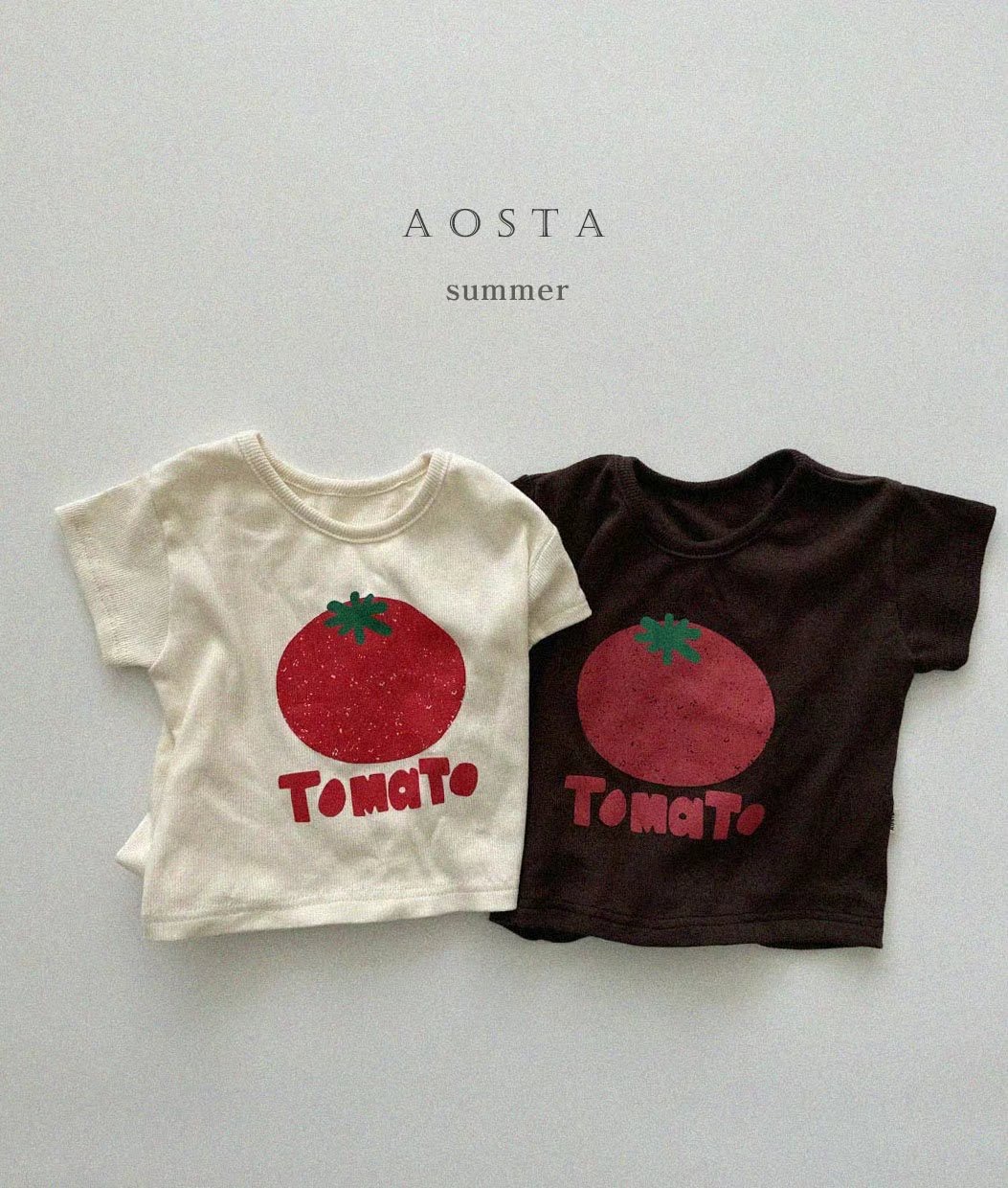 AOSTA 2024♡Tomato T 韓國童裝上衣 0~5Y (2色)