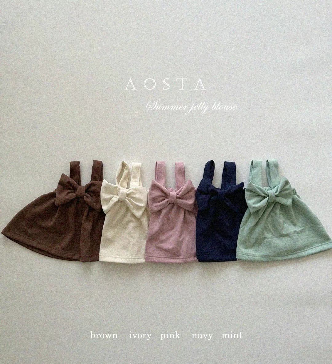 AOSTA 2024♡Jelly BL 童裝上衣 0~5Y (5色)