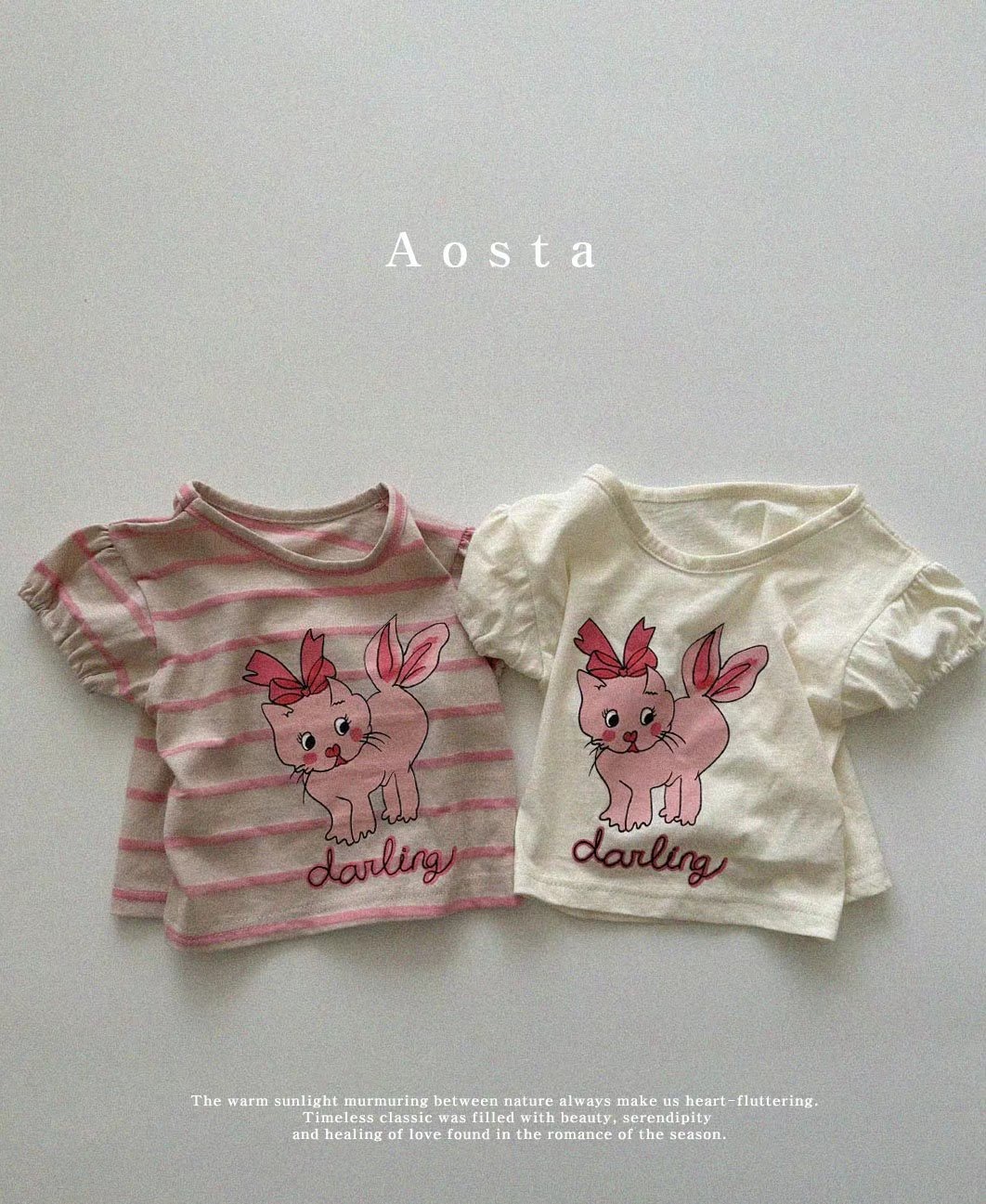 AOSTA 2024♡Darling T 韓國童裝上衣 0~5Y (2色)