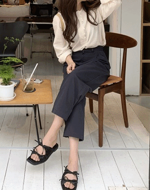 swanee-비죠 핀턱 PT (2color)♡韓國女裝褲