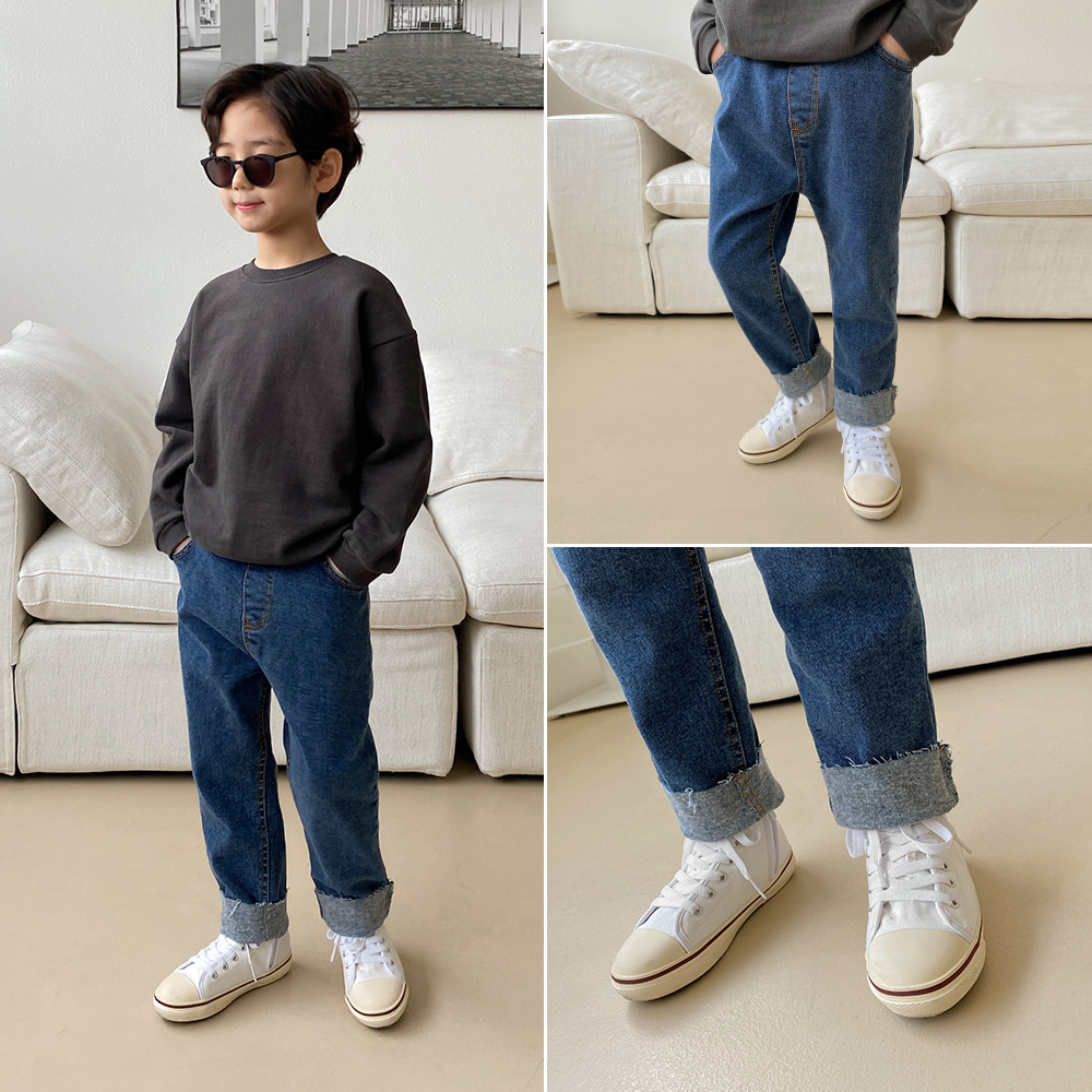 little-bro-벨인럽데님팬츠[팬츠BDLE53]♡韓國童裝褲