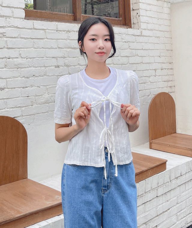 kikiko-살랑리본블라우스♡韓國女裝上衣