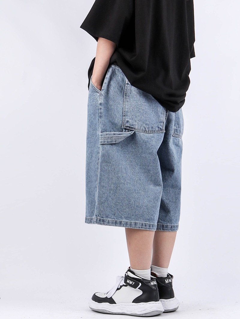 justyoung-RG Big Boy Half Jean (2color)♡韓國男裝褲子