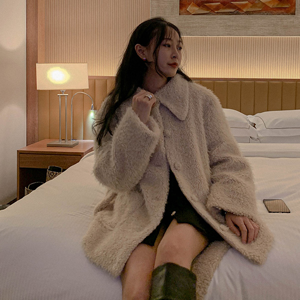 unbutton-[머스트 퍼-jk]♡韓國女裝外套