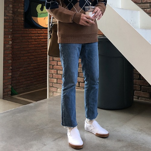 modernsweet-H31 레귤러 부츠컷 데님 - 모던스윗(modernsweet)♡韓國男裝褲子