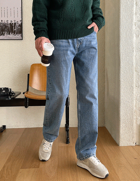 jogunshop-[셀비스 3color 세미와이드 데님진46~52(28~34)]♡韓國男裝褲子