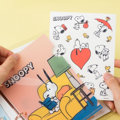 韓國 Snoopy 迷你文件夾&貼紙♡生活百貨