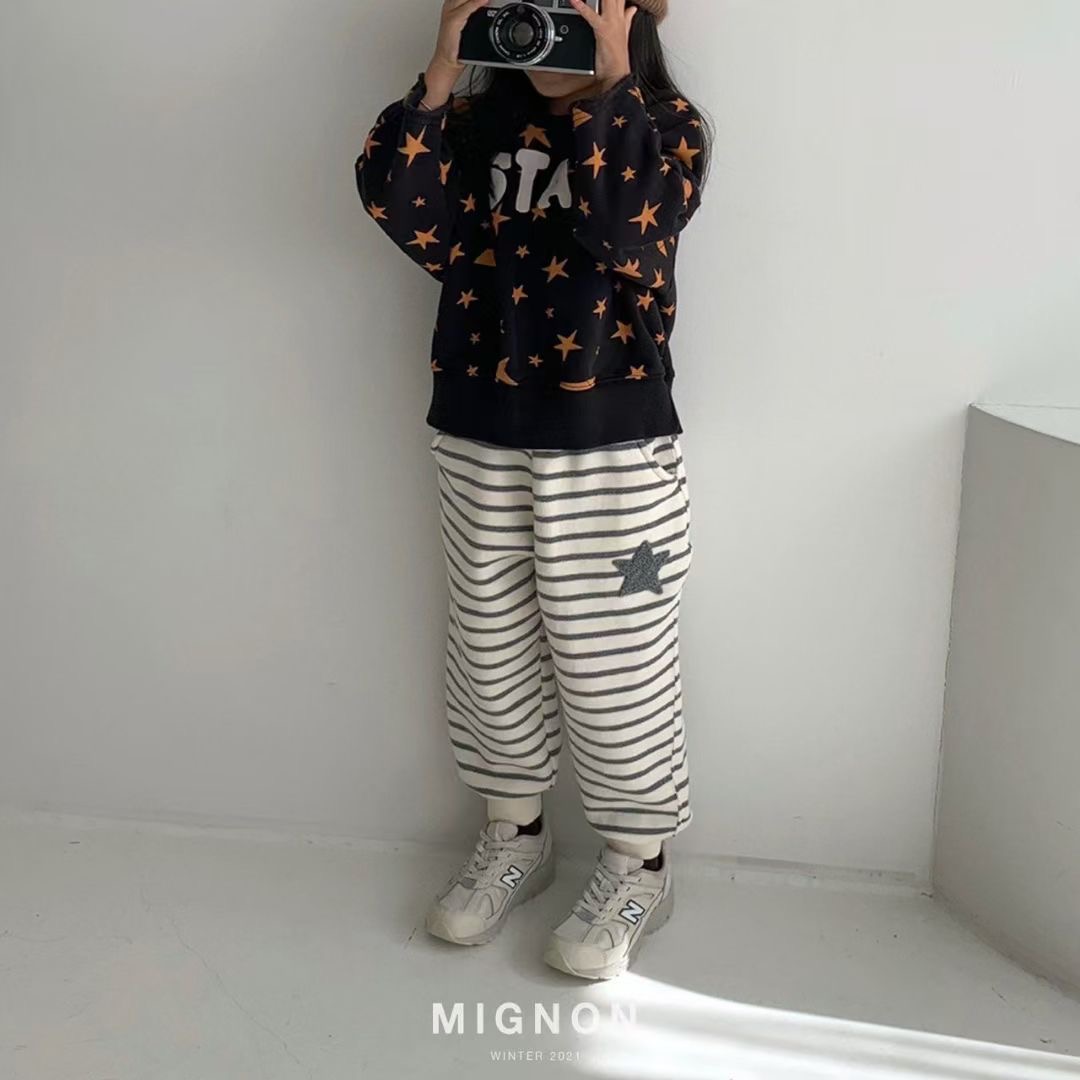 【現貨】MIGNON F/W 2021♡韓國童裝褲（啡色/L碼）