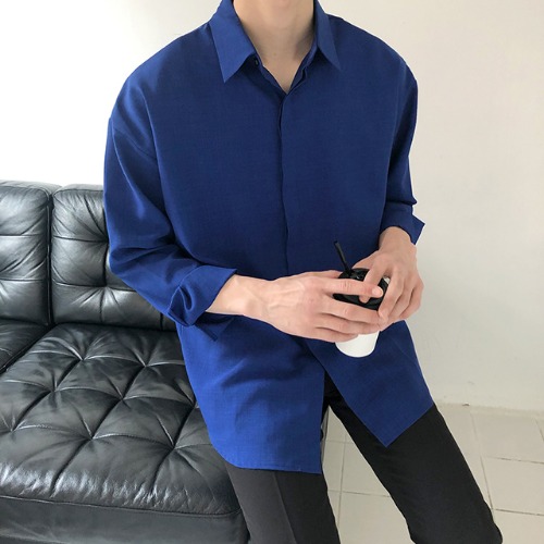 modernsweet-루즈핏 히든 셔츠 3color - 모던스윗(modernsweet)♡韓國男裝上衣