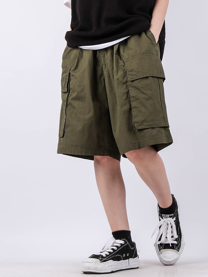 justyoung-PM 92 Wild Cargo Shorts (3color)♡韓國男裝褲子