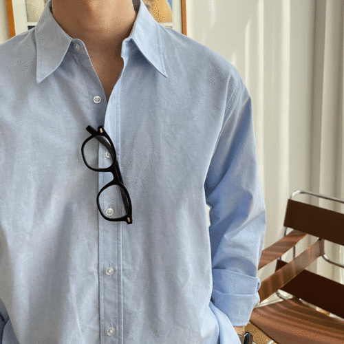 modernsweet-베이직 옥스포드 셔츠 2color - 모던스윗(modernsweet)♡韓國男裝上衣