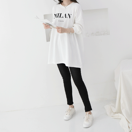 yan-story-[밀란 박시 롱 티셔츠]♡韓國女裝上衣