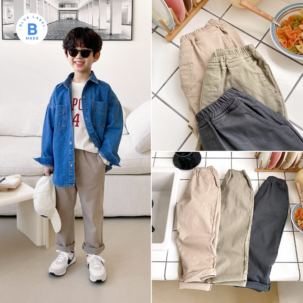little-bro-B.매일입을스판팬츠[팬츠BDNT7]♡韓國童裝褲