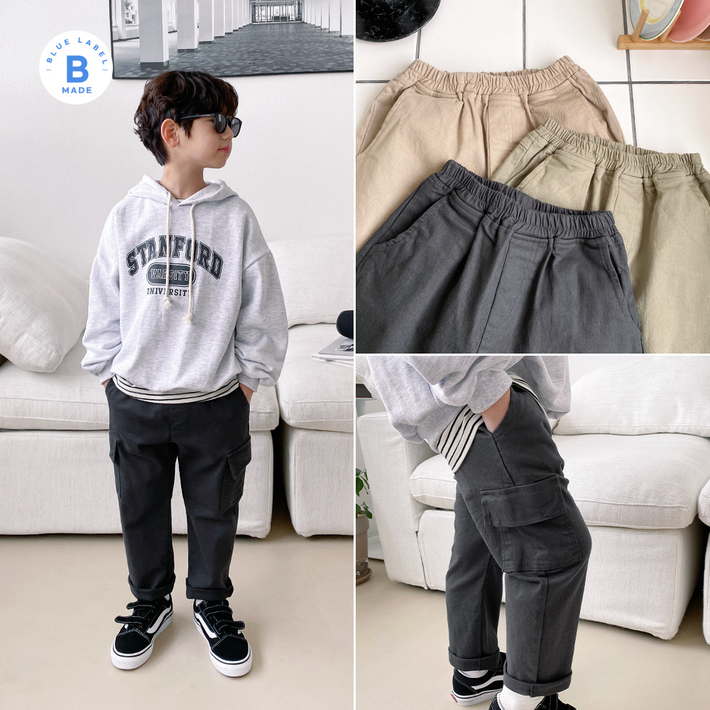 little-bro-B.편안한카고팬츠[팬츠BDNT8]♡韓國童裝褲