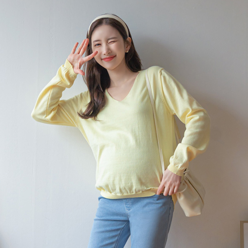 280days-[페이즈브이넥니트/임부복]임부복 2 8 0 DAYS - 느낌있는 임부복쇼핑몰♡韓國孕婦上衣