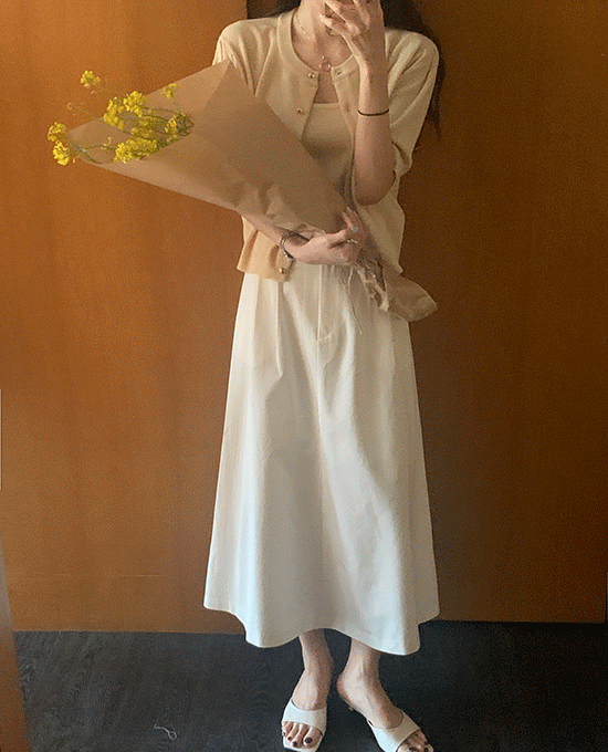 merryaround-런치 핀턱 플레어 (sk)♡韓國女裝裙