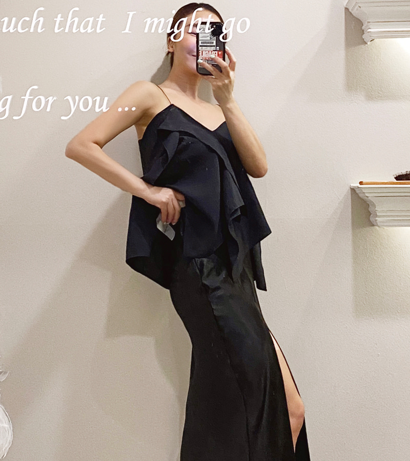 walkingcoco-secret wing sleeveless (black)♡韓國女裝上衣