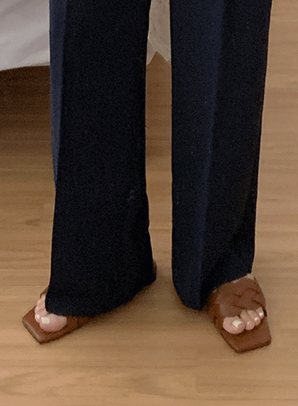 ellpe-바론 꼬임 슬리퍼 (1cm)♡韓國女裝鞋
