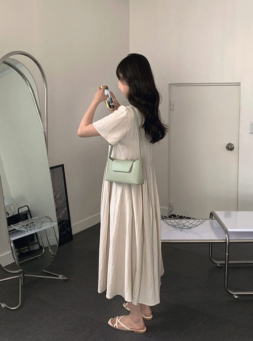 theyoons-데이드 브이넥 원피스 2color)♡韓國女裝連身裙