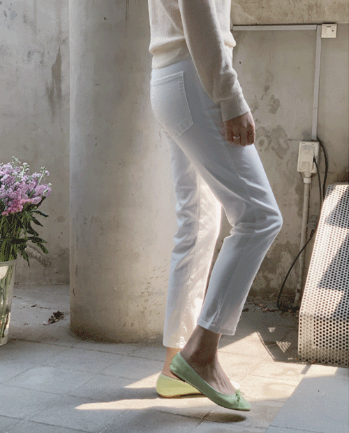 leelin-[[아이] 썸머맵시핏 쫀득허리밴드 신축팬츠[size:S,M,L]]♡韓國女裝褲