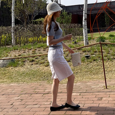 jooen-빈츠 피크닉 링클 프리  5부팬츠(S,M,L)♡韓國女裝褲