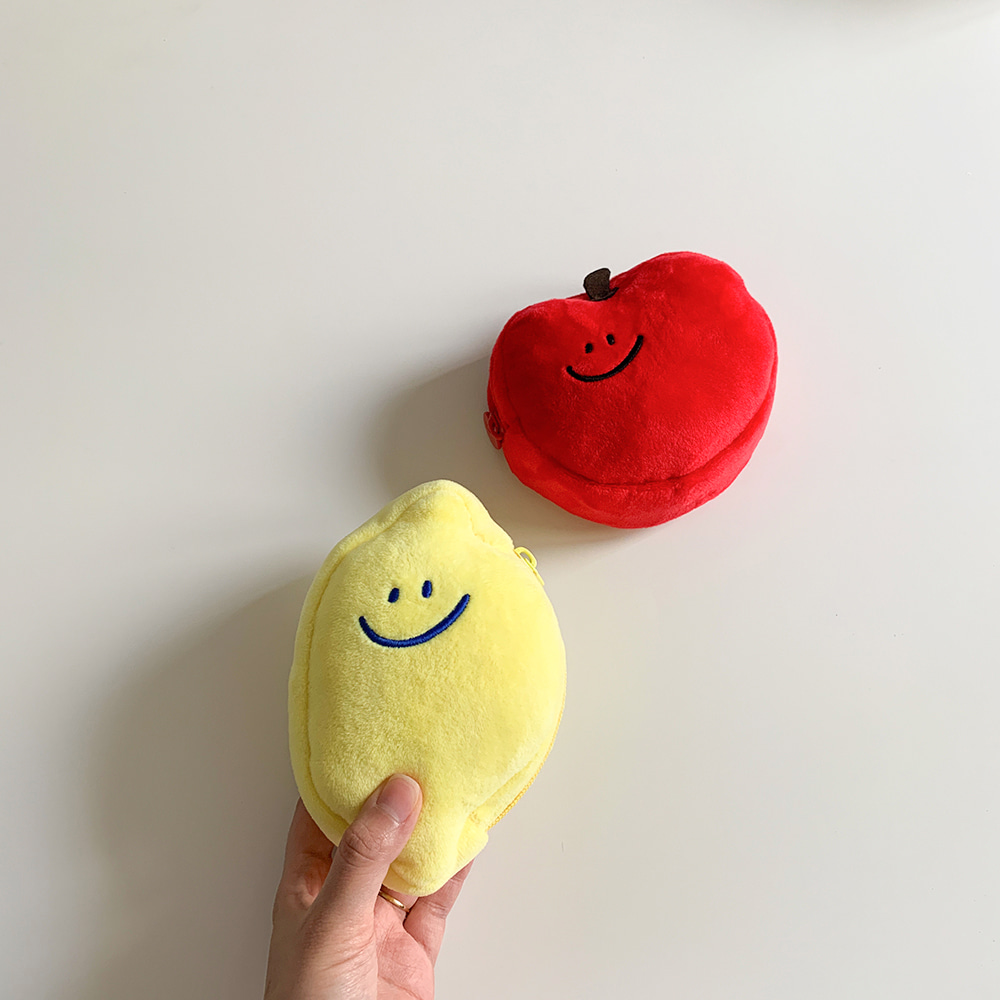 Second Morning - 檸檬蘋果造型收納小包 二種♡韓國文創
