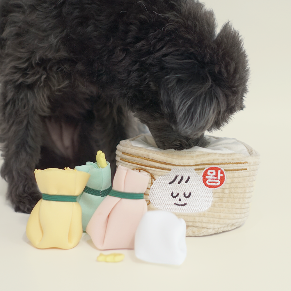 韓國 Ding Dog 狗狗嗅覺玩具｜餃子蒸籠｜不包括餃子（♡寵物玩具