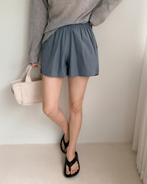 shopperland-애쉬 썸머 바스락 밴딩 반바지 (5color)♡韓國女裝褲