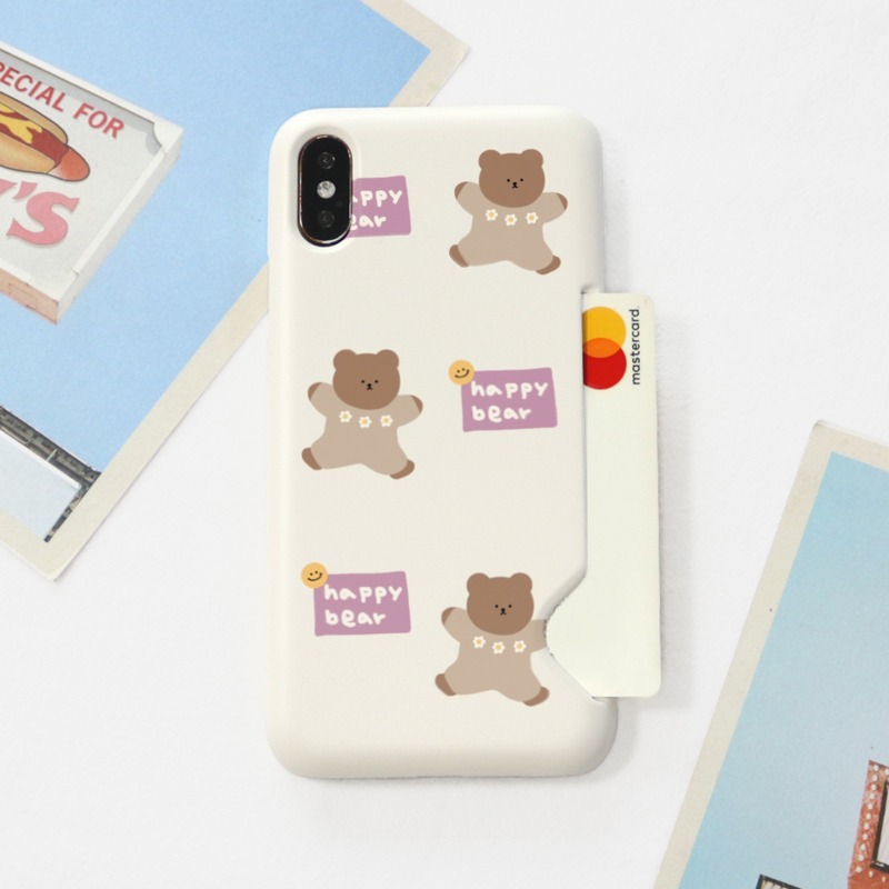 Momo Case – 283 HAPPY BEAR CARD STORAGE CASE♡韓國文創
