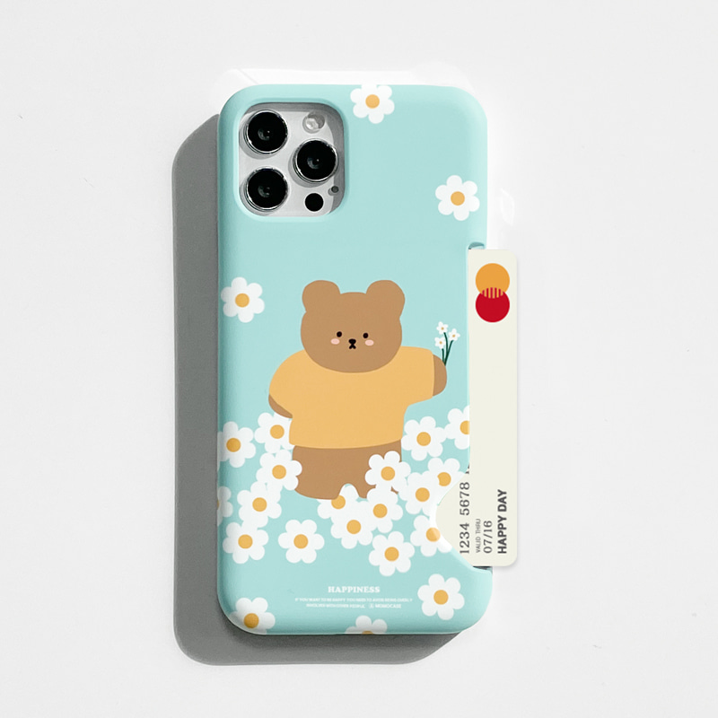 Momo Case – 485 FLOWER BEAR CARD STORAGE CASE♡韓國文創