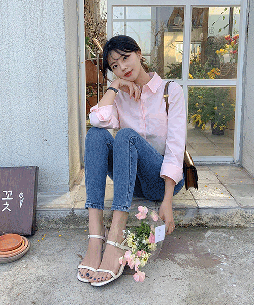 hawa-코코 슬림 샌들 shoes (아이보리245/올리브245)♡韓國女裝鞋