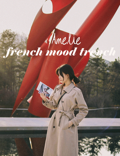 milkcocoa-3DayNew10%.Amelie line.French mood trench ♡韓國女裝外套