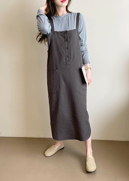 misharp-아로 서스펜더 원피스 (2 color)♡韓國女裝連身裙