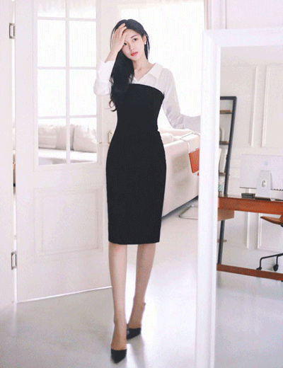 milkcocoa-1DayNew5%.FW.modern slim fit dress ♡韓國女裝連身裙
