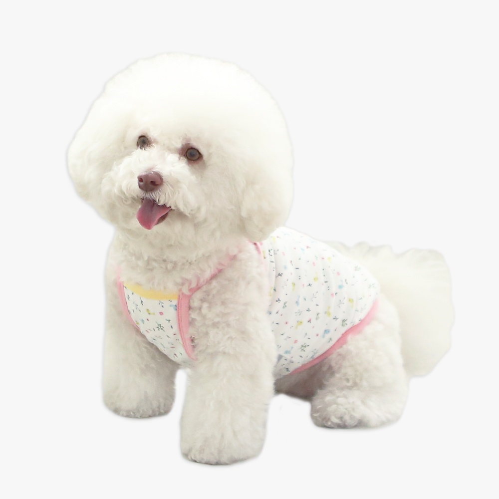 韓國itsdog – Organic Little Fiaf 粉紅色吊帶背心♡寵物衫