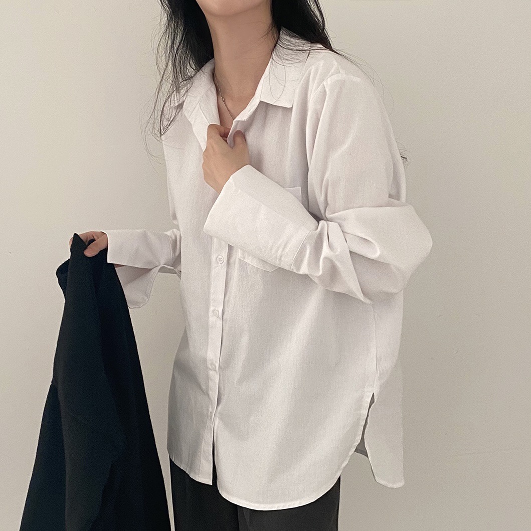 creamcheese-기모ver 커프스 셔츠,남방 블라우스 - st♡韓國女裝上衣