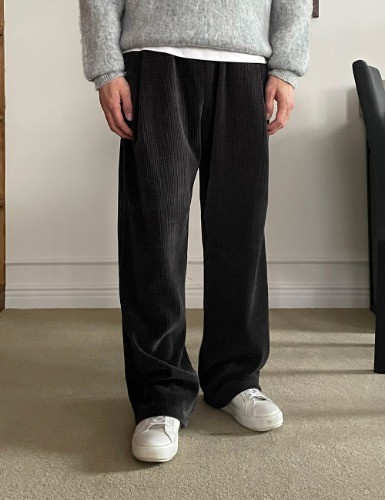 modernsweet-로니 골덴 원턱 고무줄 팬츠 8color - 모던스윗(modernsweet)♡韓國男裝褲子