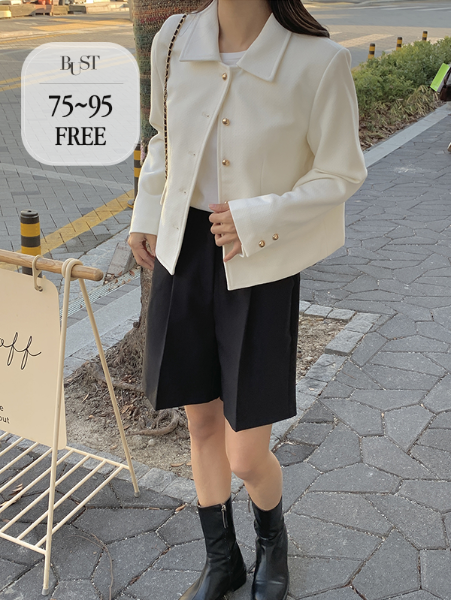 ggsing-[18일10시까지5%할인]리드 카라자켓(숏,기본핏,아우터)♡韓國女裝外套
