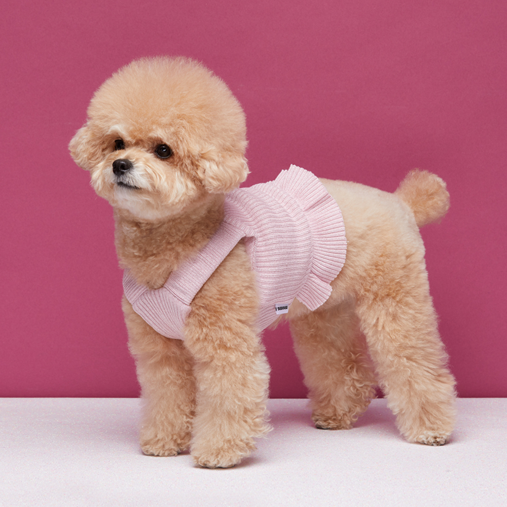 韓國ddoang – Kirakira連身裙 (粉紅色)♡寵物衫