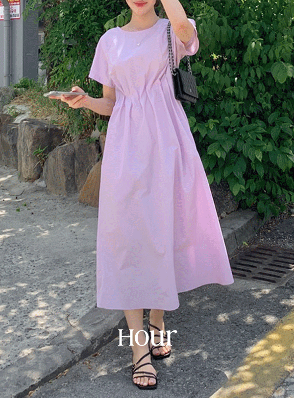 uptownholic-[[벚꽃코디][made by] 썸머 하프 핀턱 원피스 (*3color)]韓國女裝連身裙