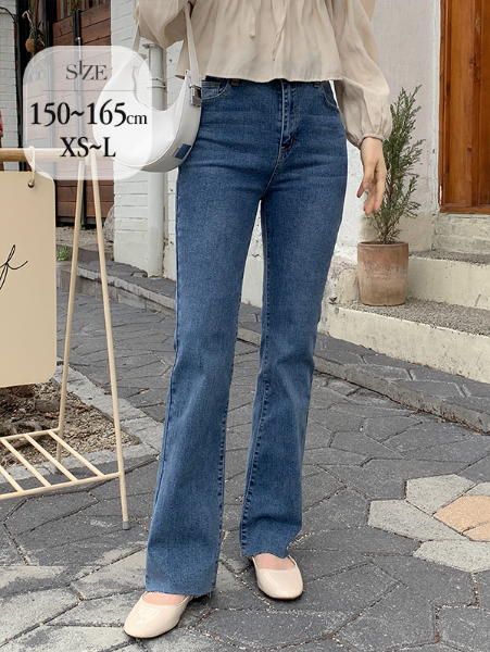 ggsing-[31일10시까지5%할인]하이틴 롱부츠컷 데님팬츠 (청바지,스판, ykk,기장별)♡韓國女裝褲