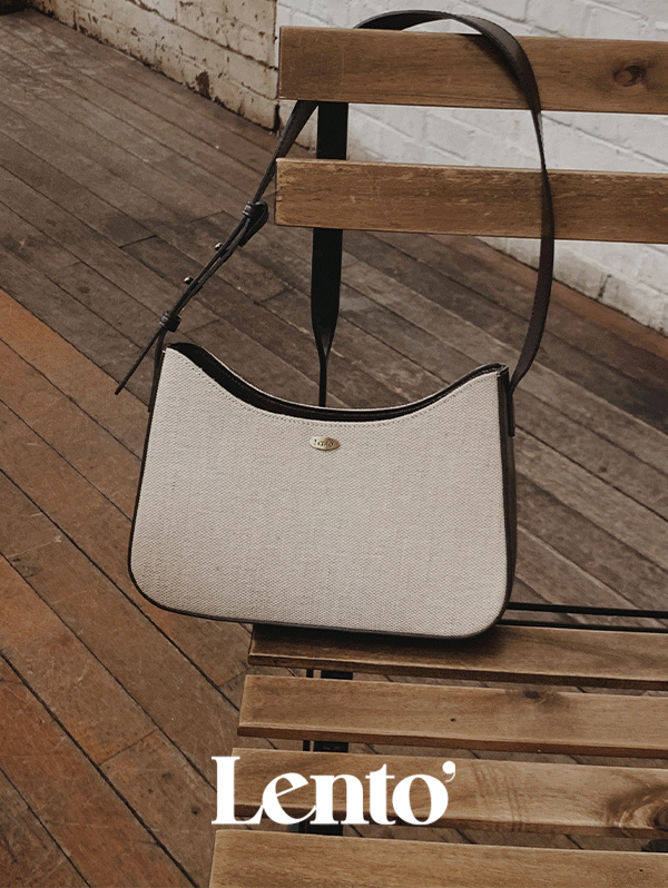 slowand-[오픈 10%할인] #LENTO. Classic fabric hobo bag - 2 color♡韓國女裝袋