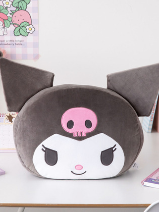 【限時優惠】Sanrio - Kuromi Face Cushion 軟墊