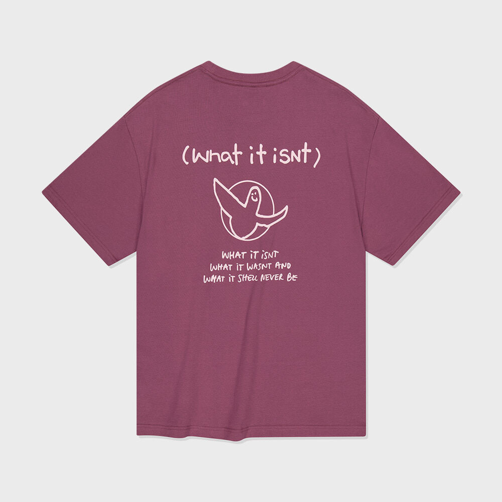 韓國What it isNt - Angel Logo Graphic Short Sleeve T-Shirt Cherry