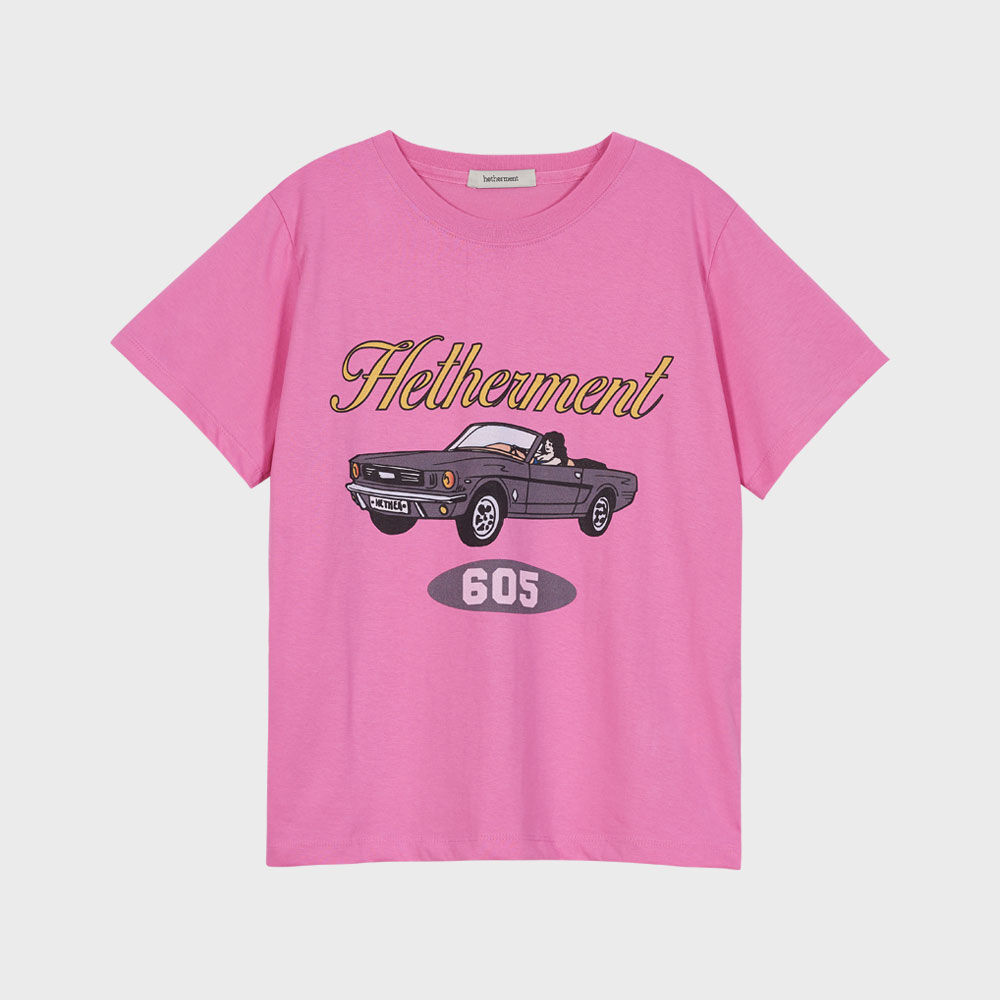 韓國HETHERMENT - Baby Drive T-shirt (Pink) 