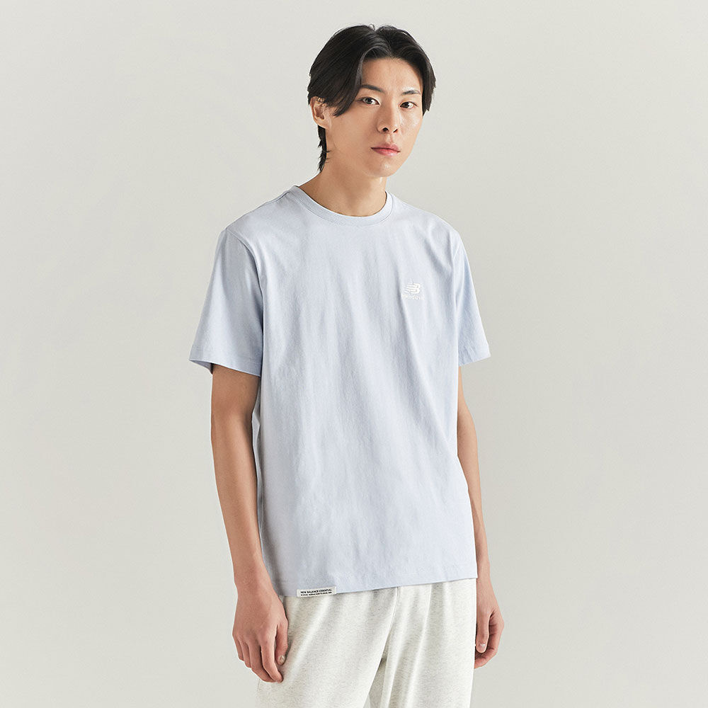 韓國NEW BALANCE-UNI Essential Small Logo Short Sleeve Tee (LIGHT BLUE)