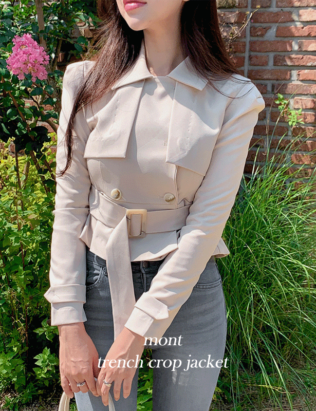 second-edition-몬트 트렌치크롭 jacket♡韓國女裝外套