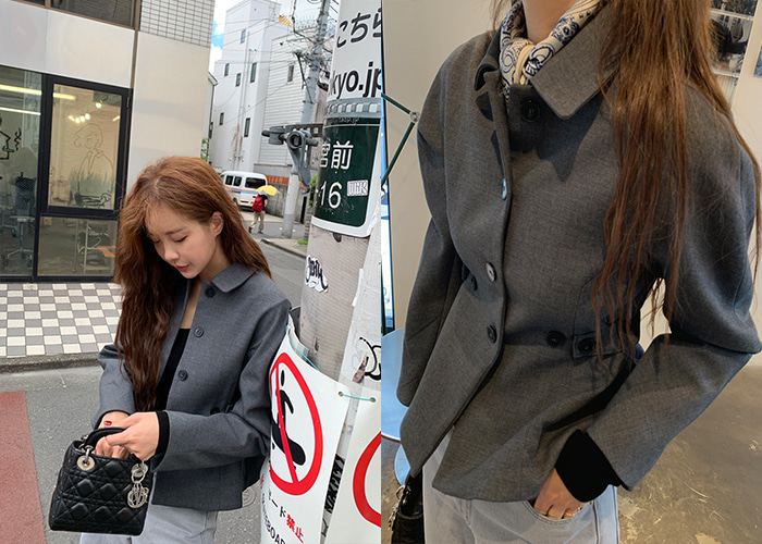 prostj-트렘 라인 자켓 (2colors)♡韓國女裝外套