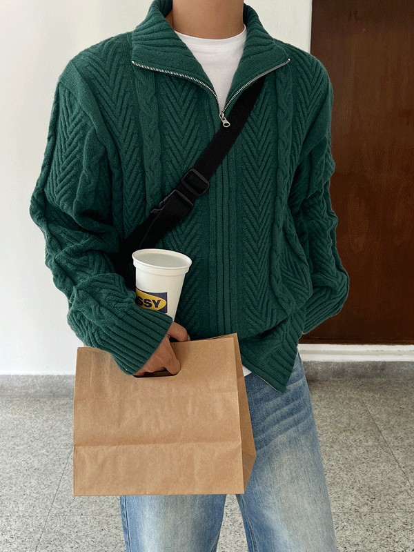 locker-room-*주시 피셔 울 니트집업(7colors,울80%,M/L)♡韓國男裝外套
