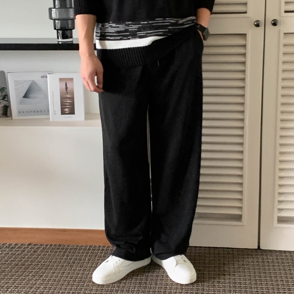 bymono-심플 원마일 와이드 밴딩팬츠[34-36]♡韓國男裝褲子